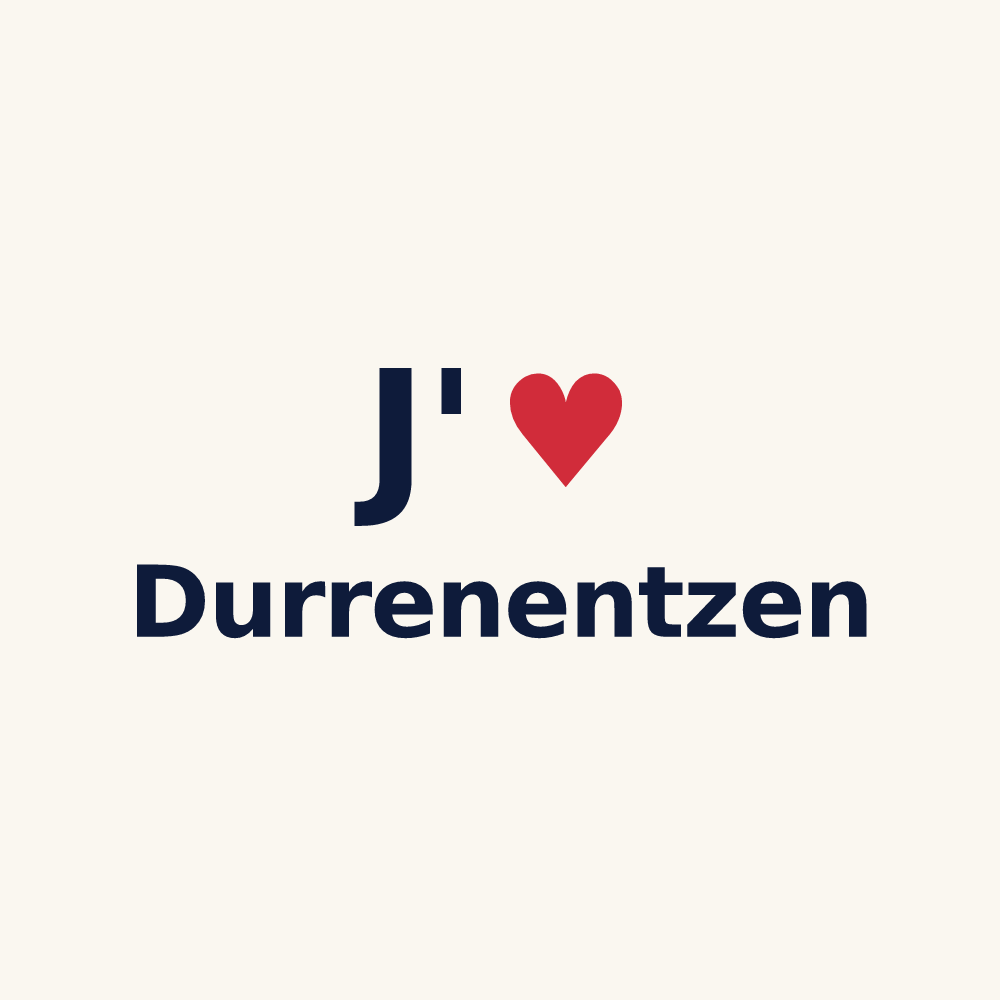 Tasse personnalisée Durrenentzen — design J'aime Durrenentzen