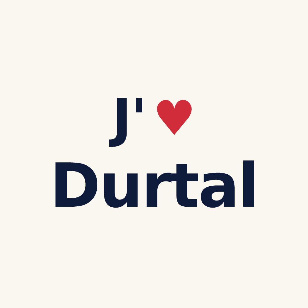 Tasse personnalisée Durtal — design J'aime Durtal