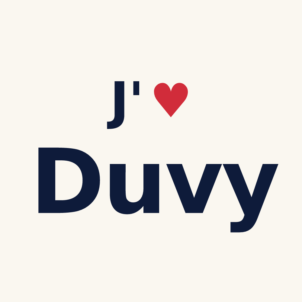 Tasse personnalisée Duvy — design J'aime Duvy