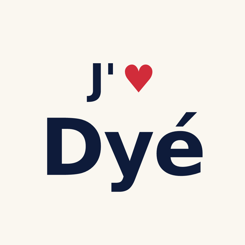 Tasse personnalisée Dyé — design J'aime Dyé