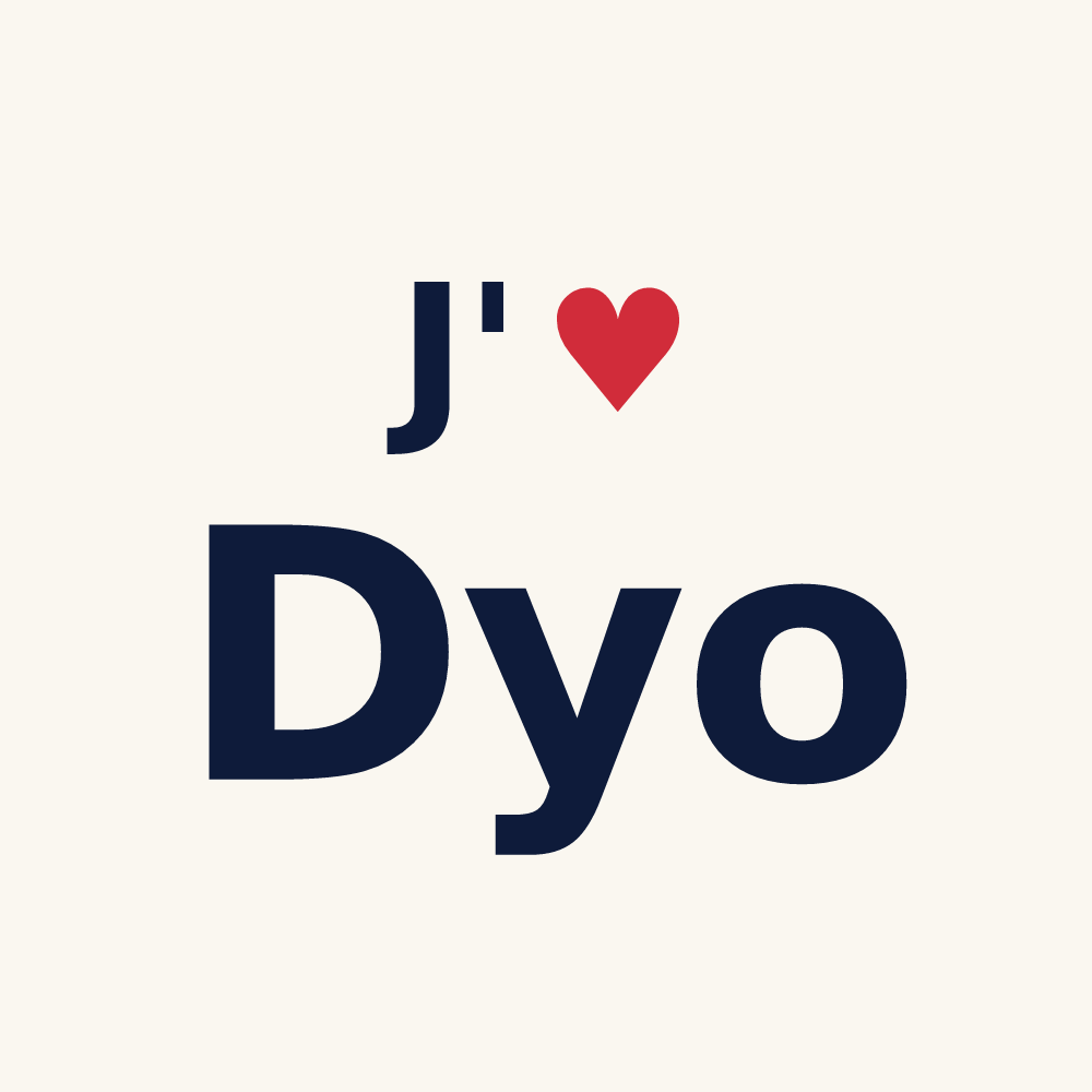 Tasse personnalisée Dyo — design J'aime Dyo