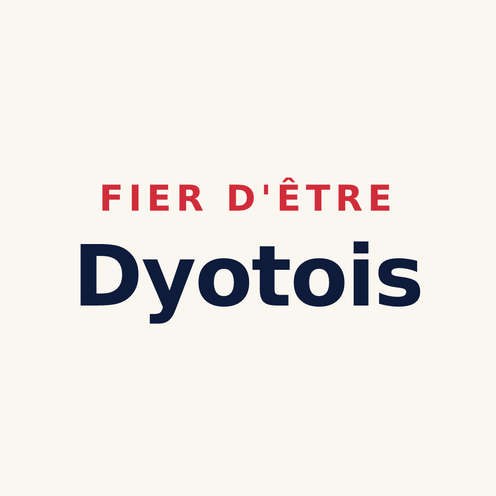 Tasse « Fier d'être Dyotois » — design pour Dyo