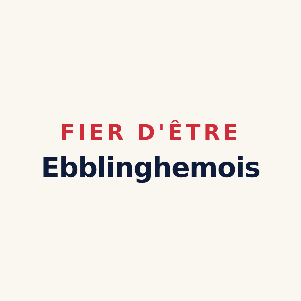 Tasse « Fier d'être Ebblinghemois » — design pour Ebblinghem