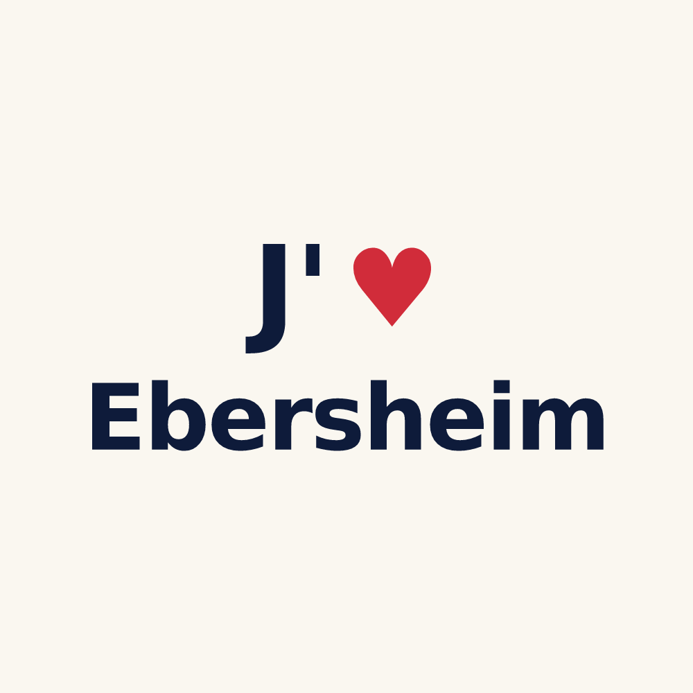 Tasse personnalisée Ebersheim — design J'aime Ebersheim