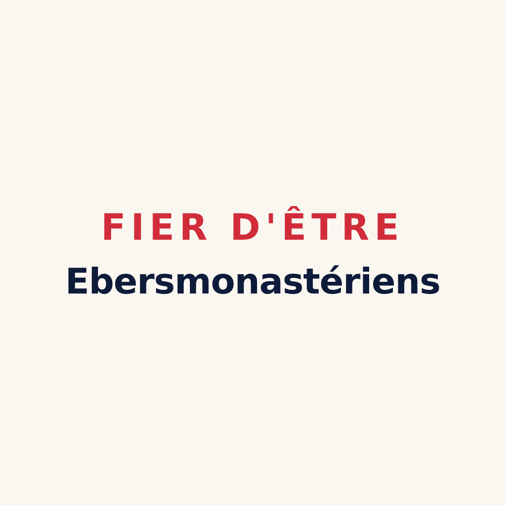 Tasse « Fier d'être Ebersmonastériens » — design pour Ebersmunster