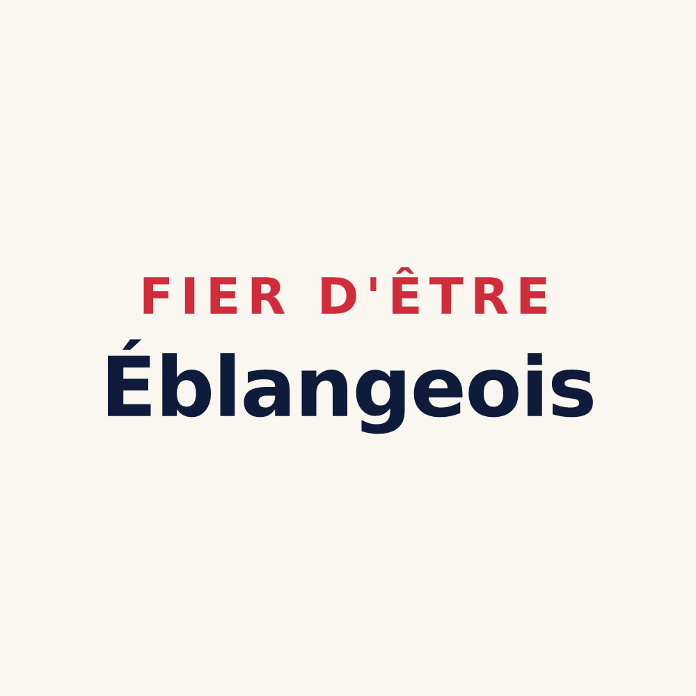 Tasse « Fier d'être Éblangeois » — design pour Éblange