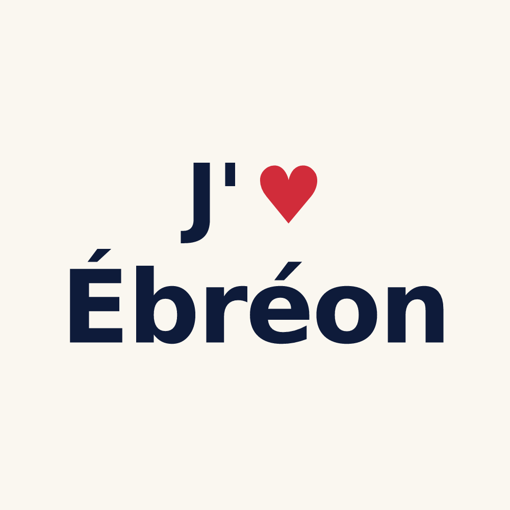 Tasse personnalisée Ébréon — design J'aime Ébréon