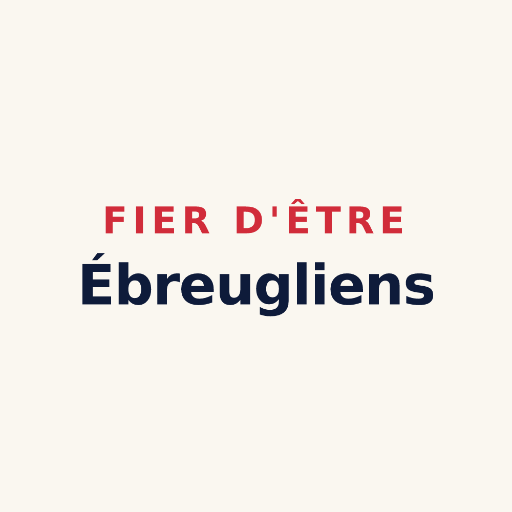 Tasse « Fier d'être Ébreugliens » — design pour Ébreuil