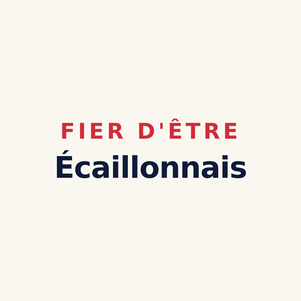 Tasse « Fier d'être Écaillonnais » — design pour Écaillon