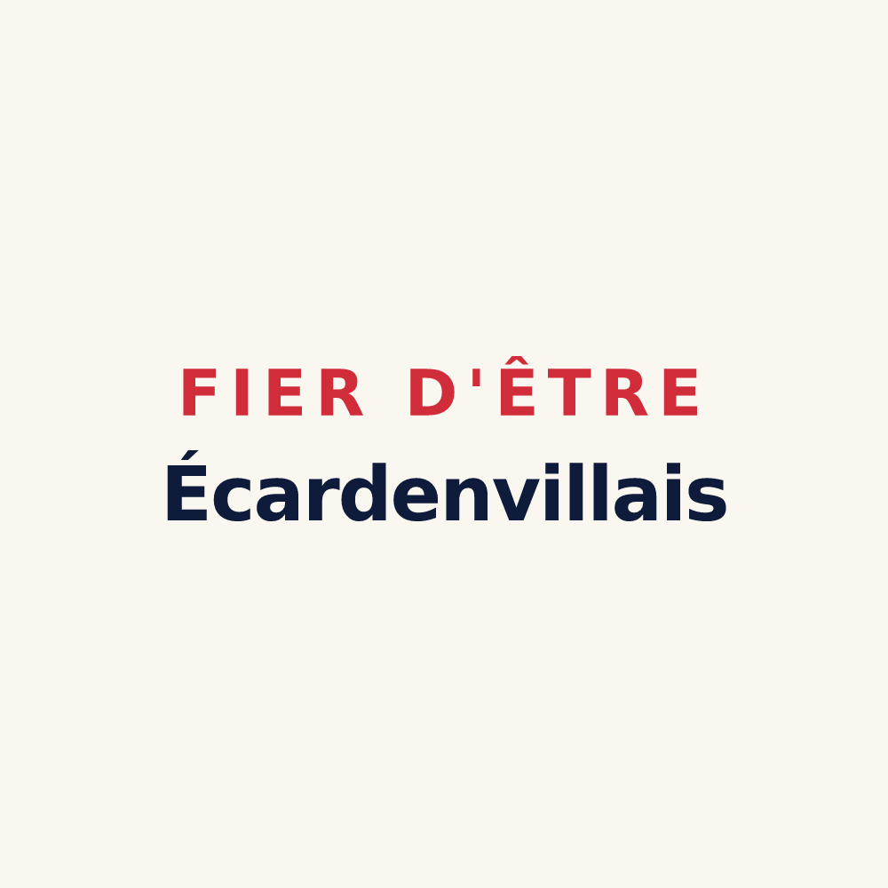 Tasse « Fier d'être Écardenvillais » — design pour Écardenville-la-Campagne