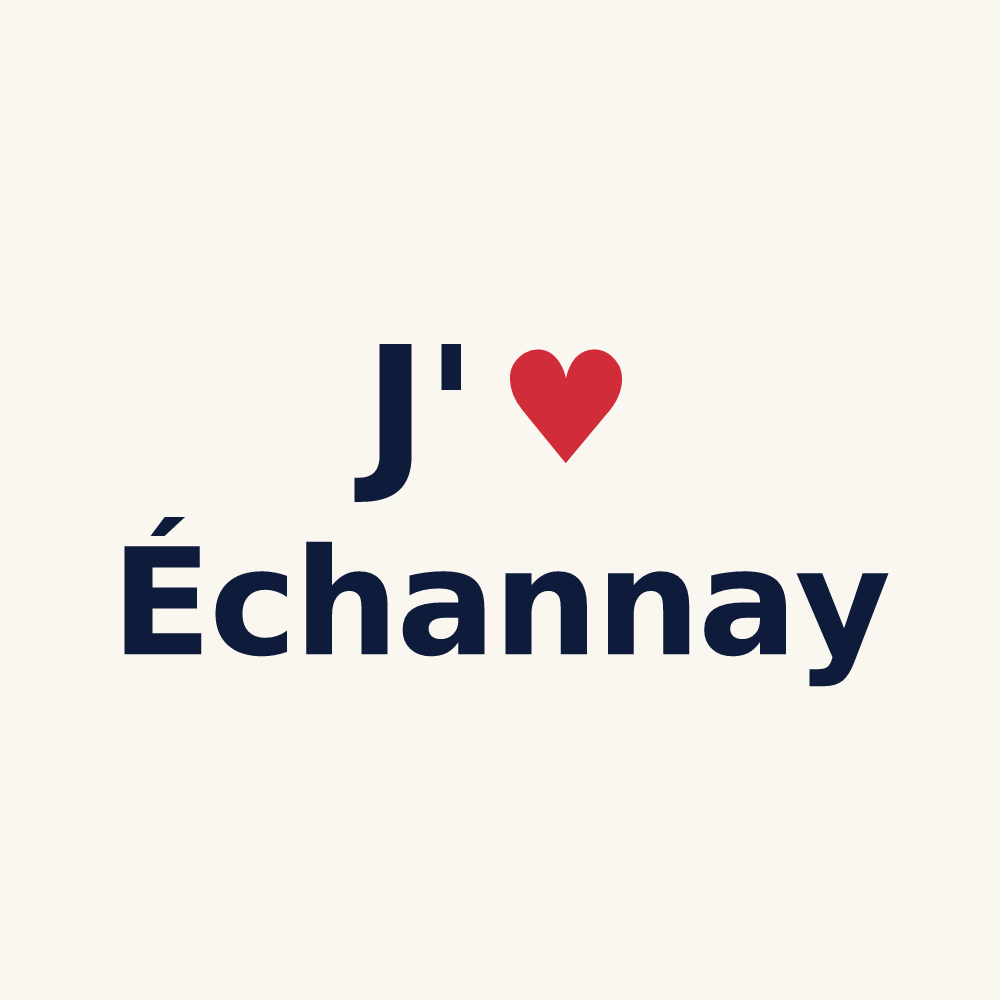 Tasse personnalisée Échannay — design J'aime Échannay