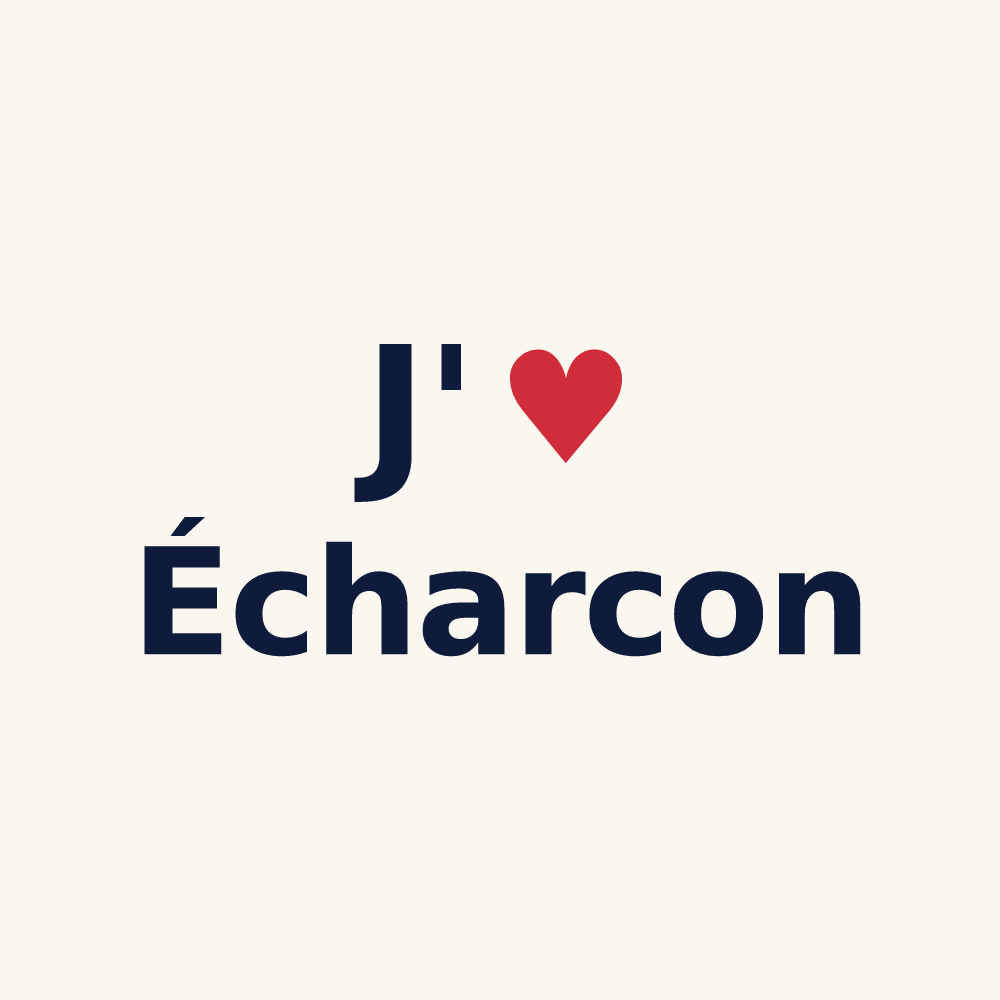 Tasse personnalisée Écharcon — design J'aime Écharcon