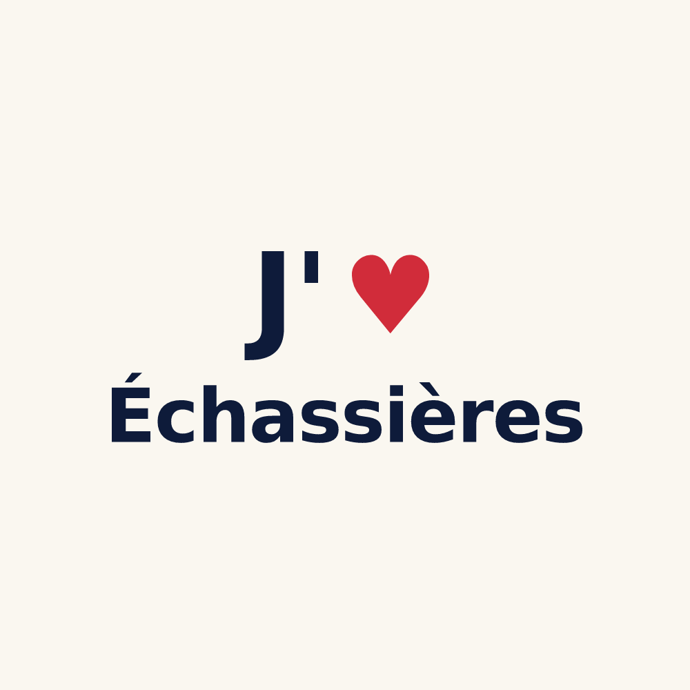 Tasse personnalisée Échassières — design « J'aime Échassières » imprimé sur la tasse