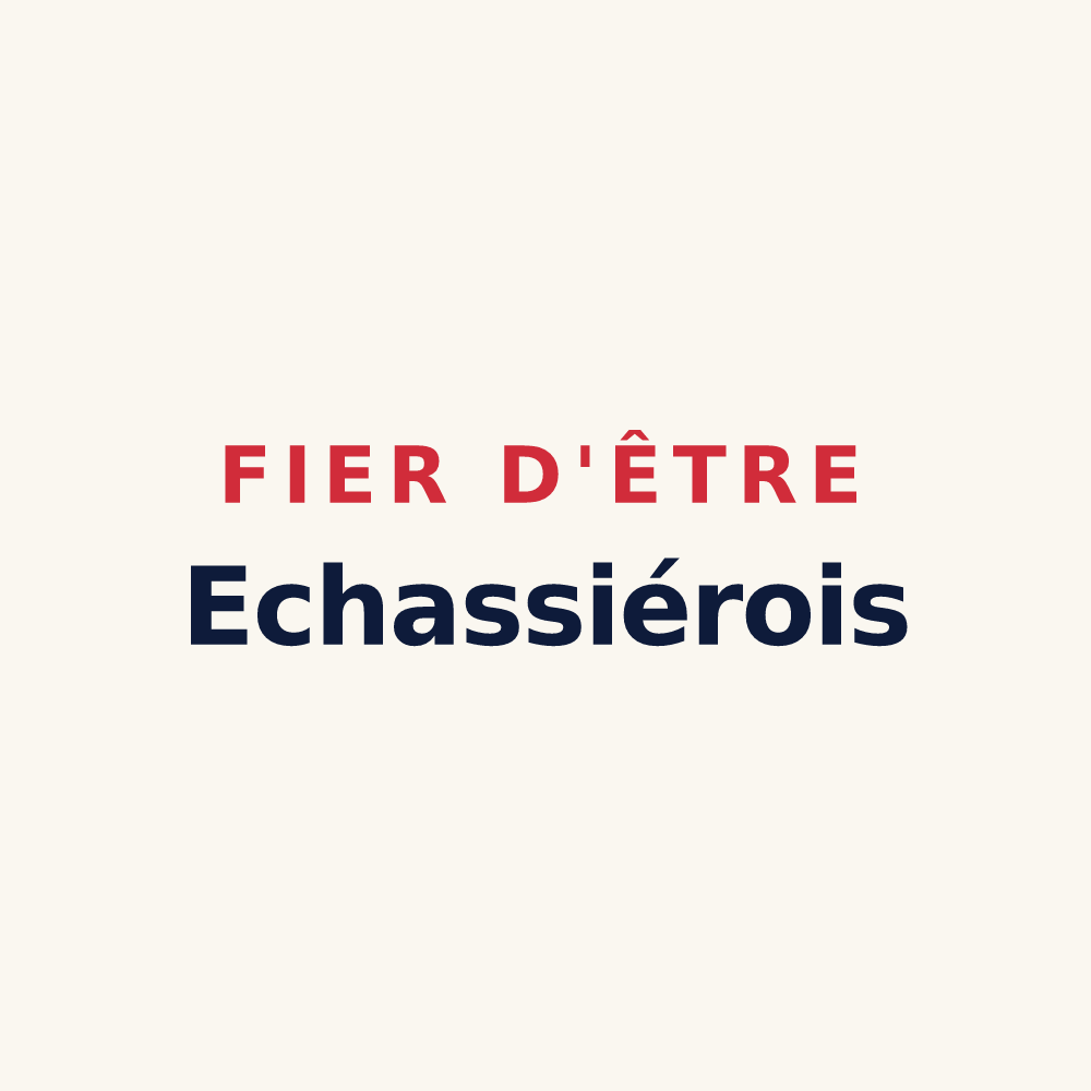Tasse « Fier d'être Echassiérois » — design pour Échassières