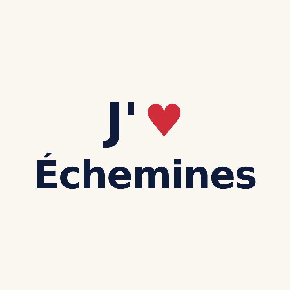 Tasse personnalisée Échemines — design J'aime Échemines