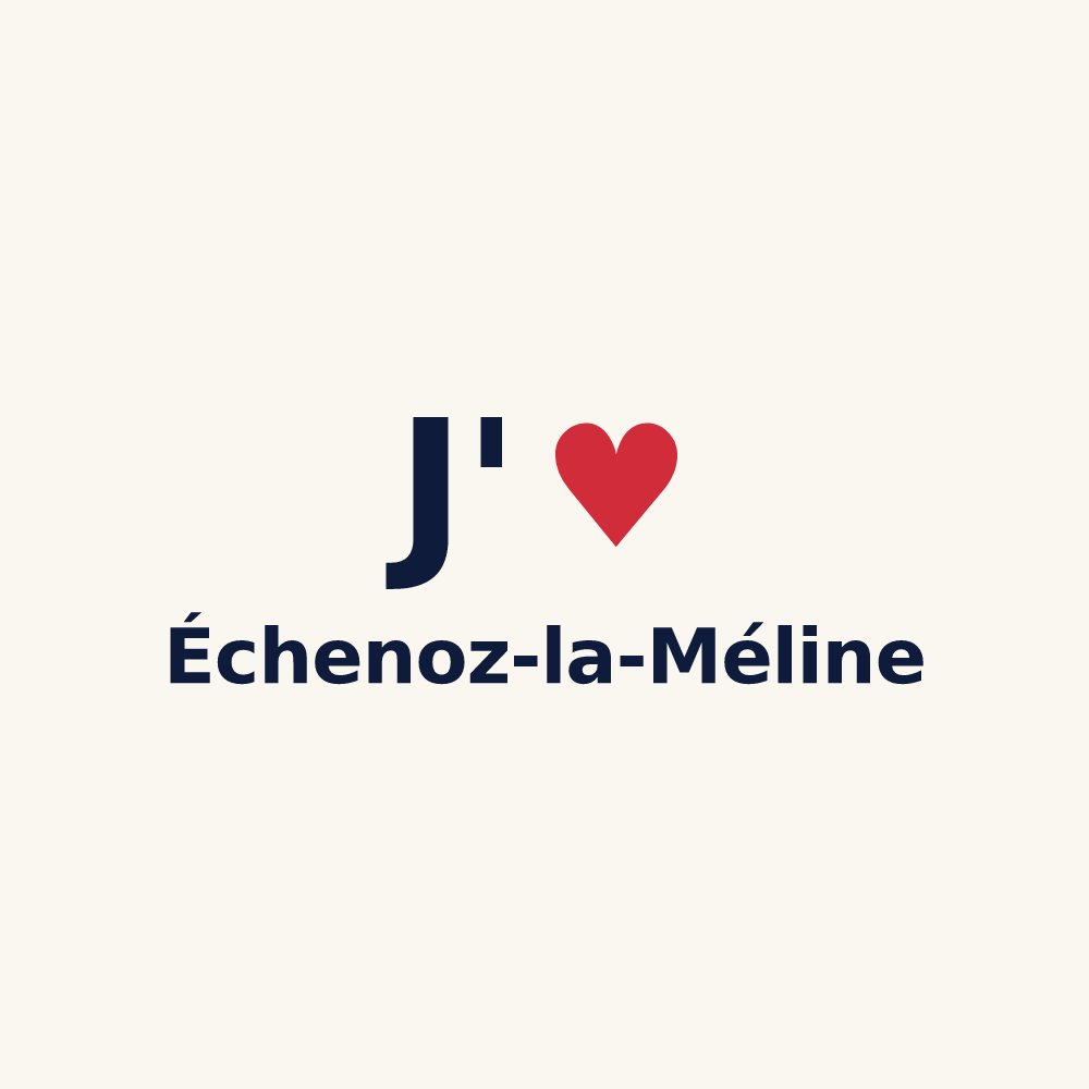 Tasse personnalisée Échenoz-la-Méline — design J'aime Échenoz-la-Méline