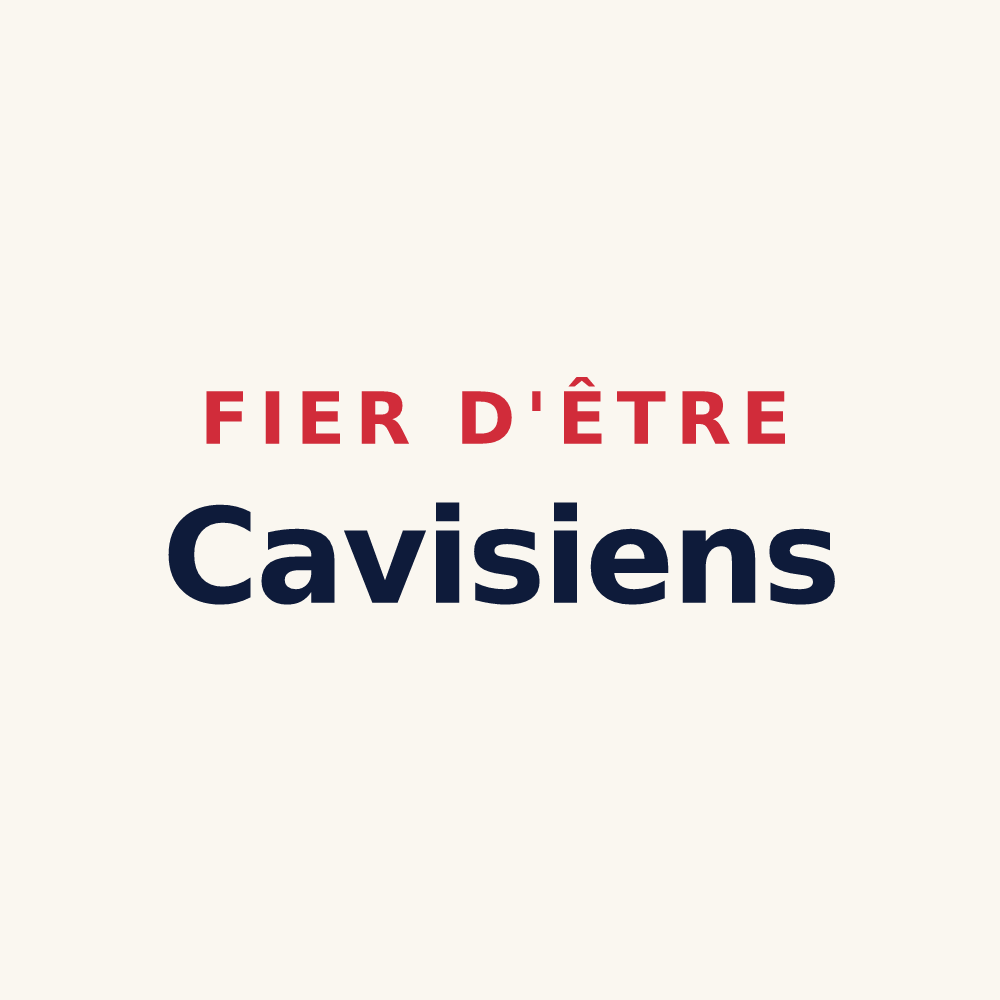 Tasse « Fier d'être Cavisiens » — design pour Échevis