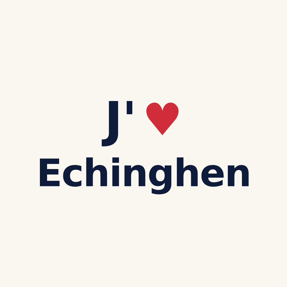 Tasse personnalisée Echinghen — design J'aime Echinghen
