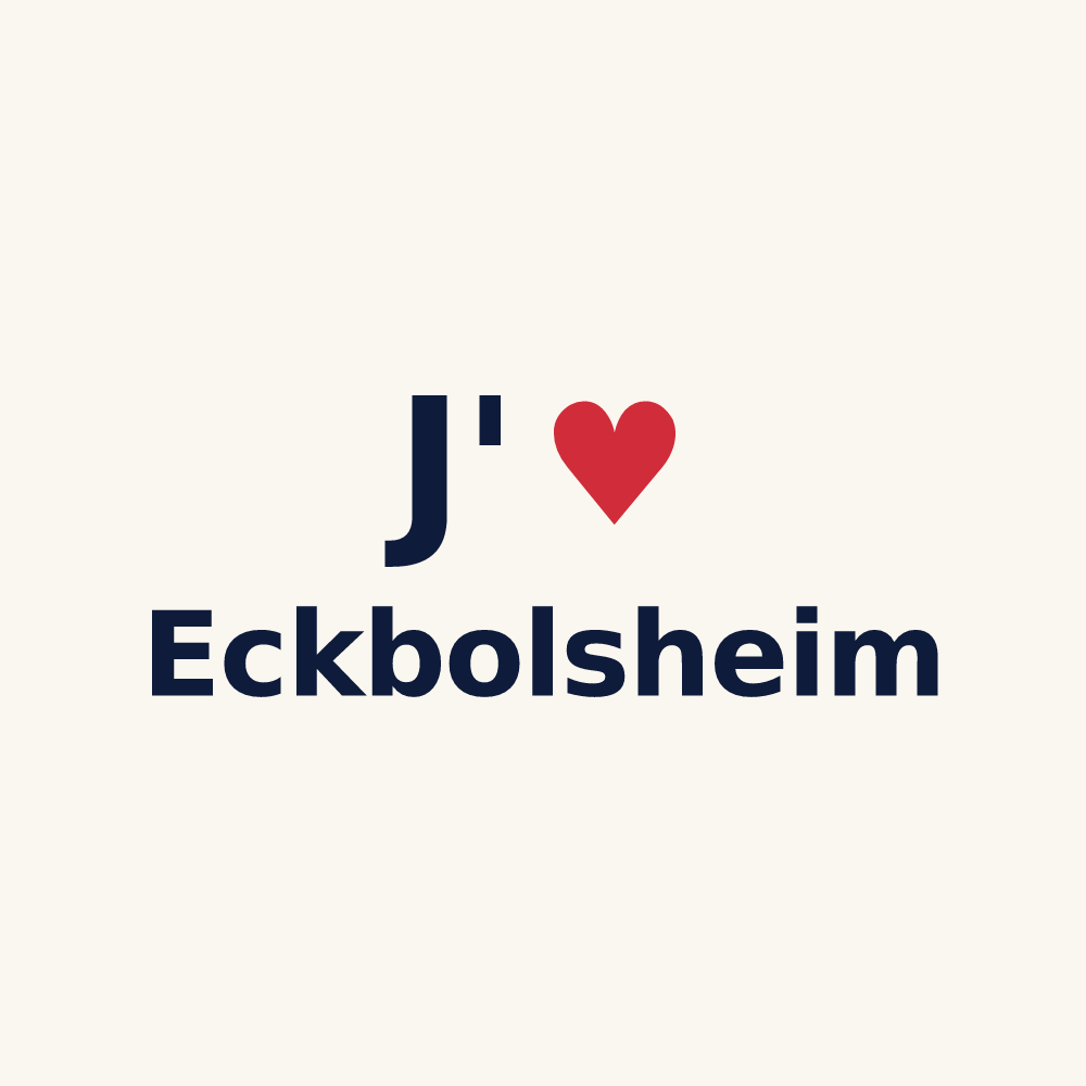 Tasse personnalisée Eckbolsheim — design J'aime Eckbolsheim