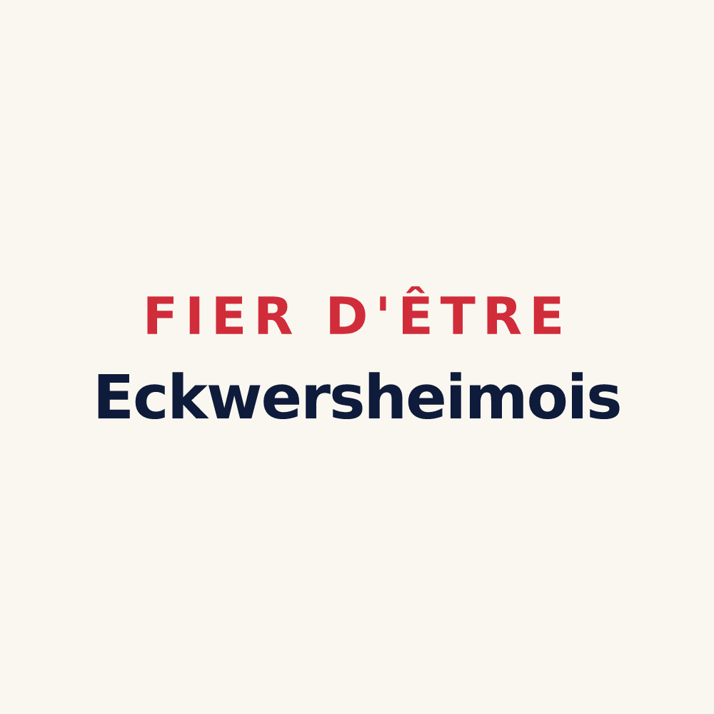 Tasse « Fier d'être Eckwersheimois » — design pour Eckwersheim