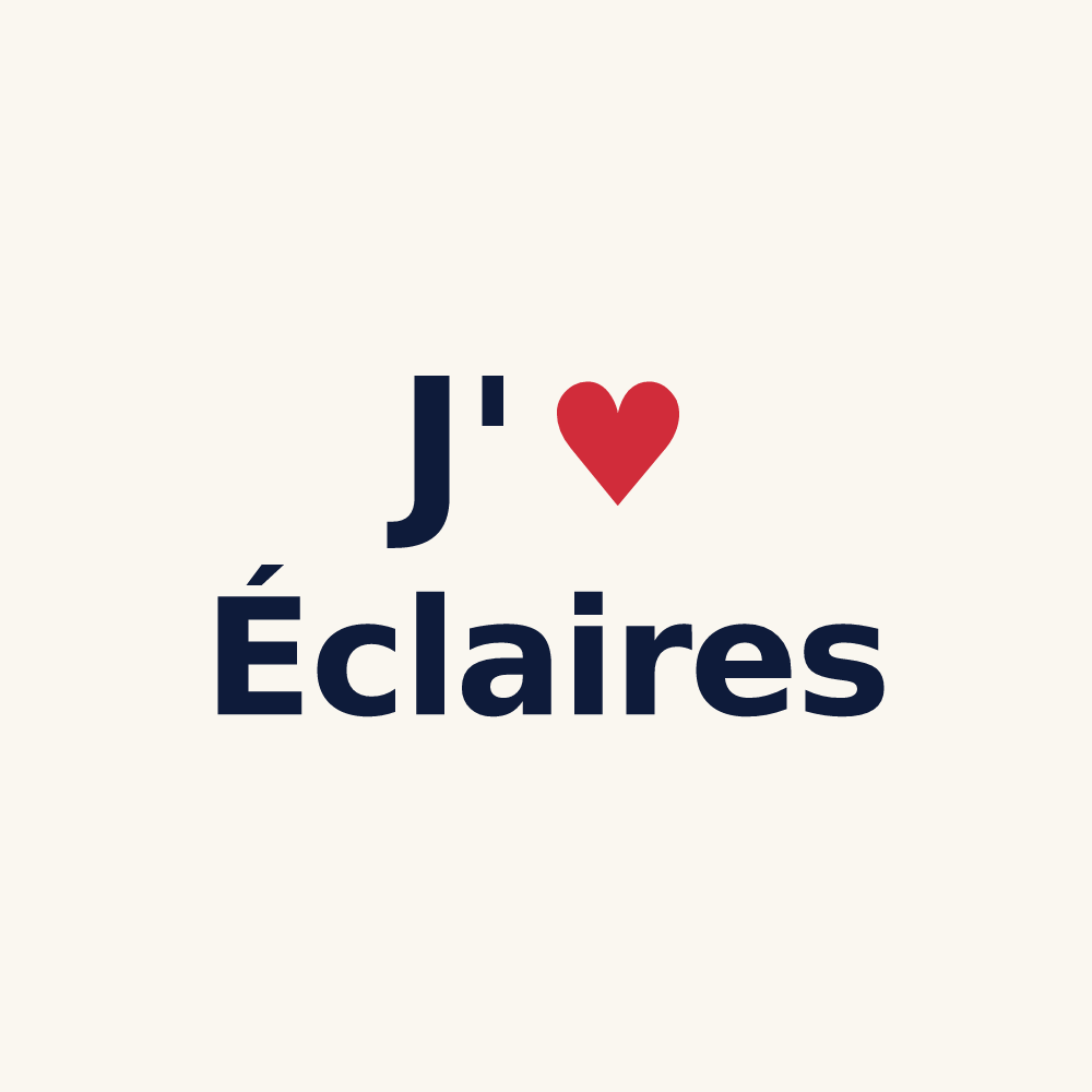 Tasse personnalisée Éclaires — design J'aime Éclaires