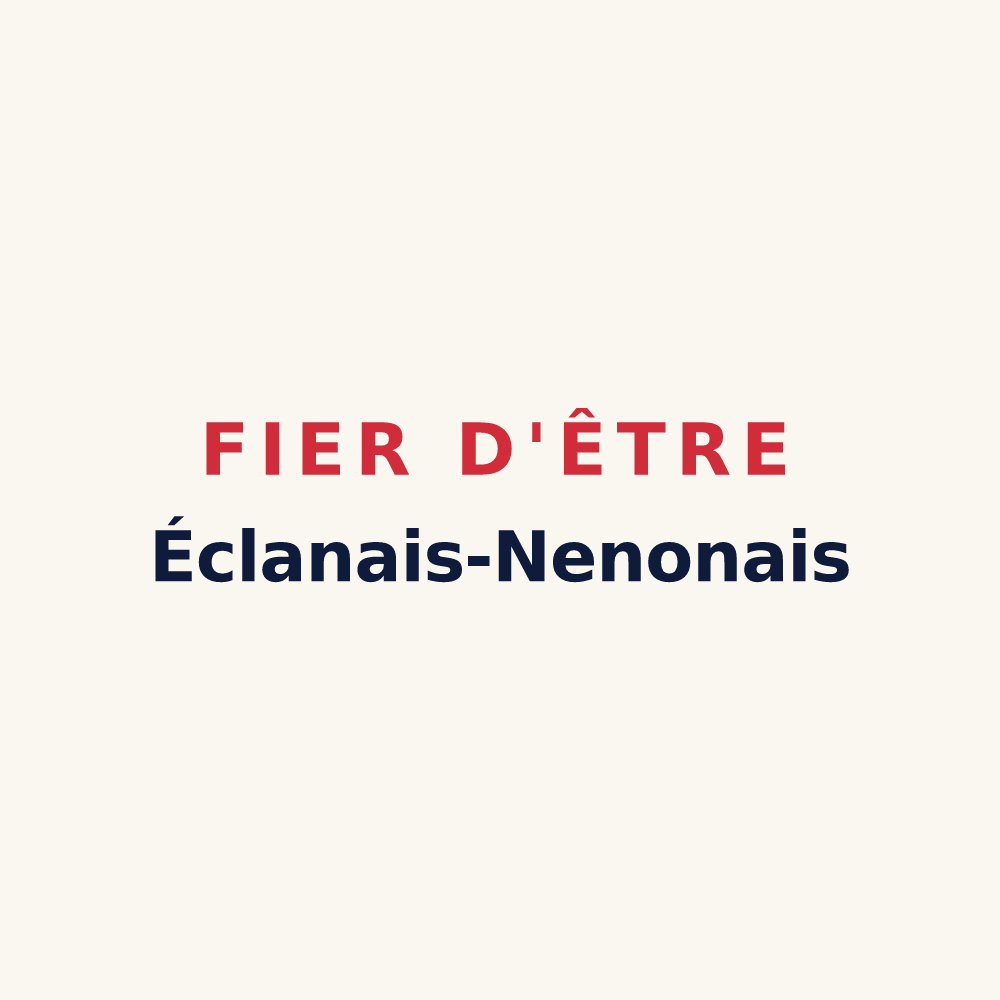 Tasse « Fier d'être Éclanais-Nenonais » — design pour Éclans-Nenon
