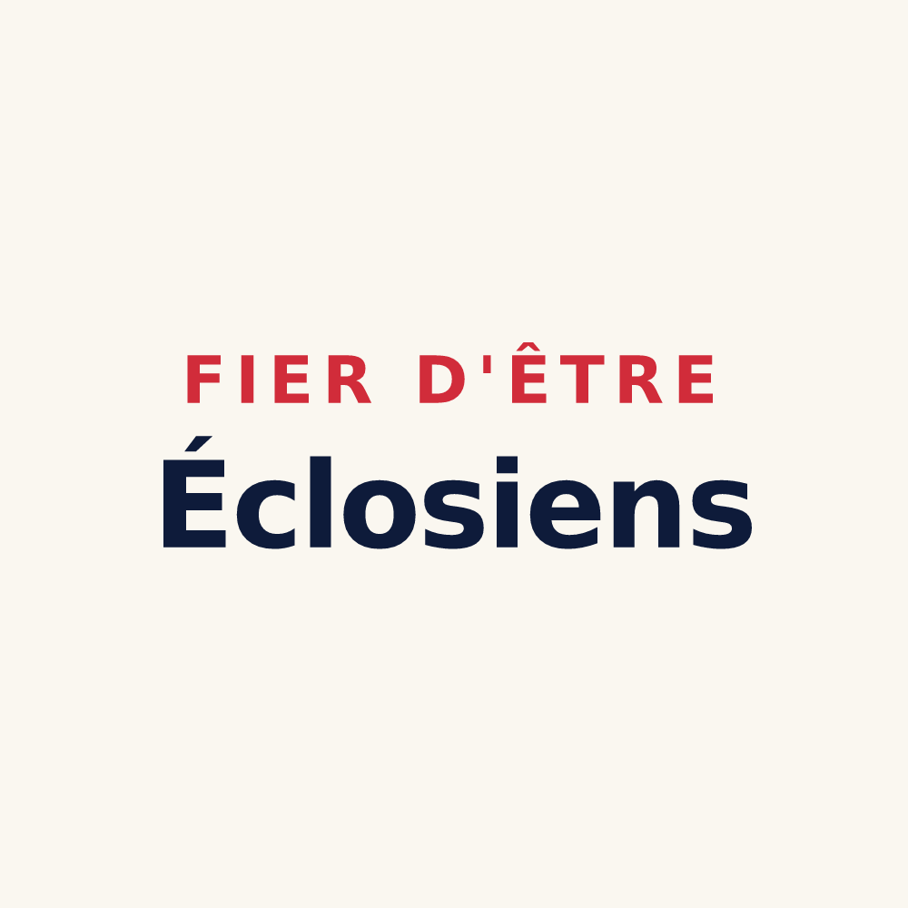Tasse « Fier d'être Éclosiens » — design pour Eclose-Badinières