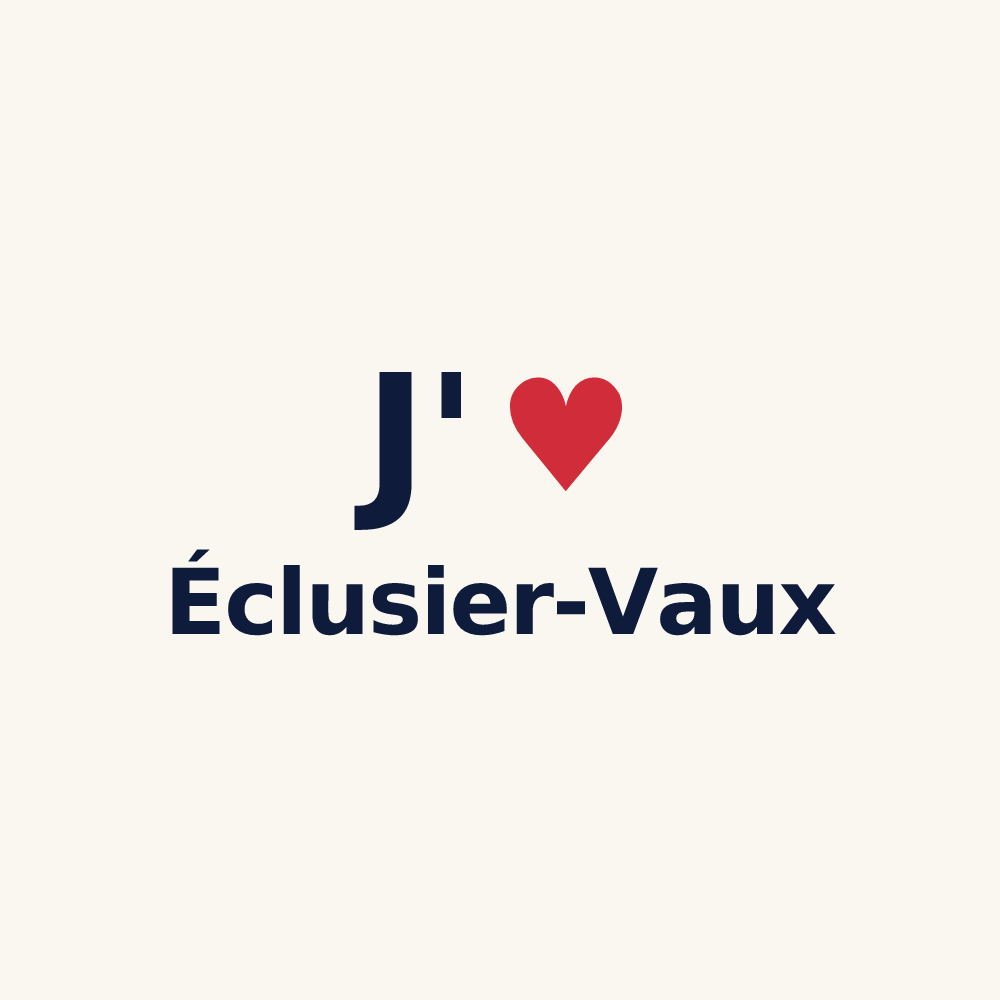 Tasse personnalisée Éclusier-Vaux — design J'aime Éclusier-Vaux