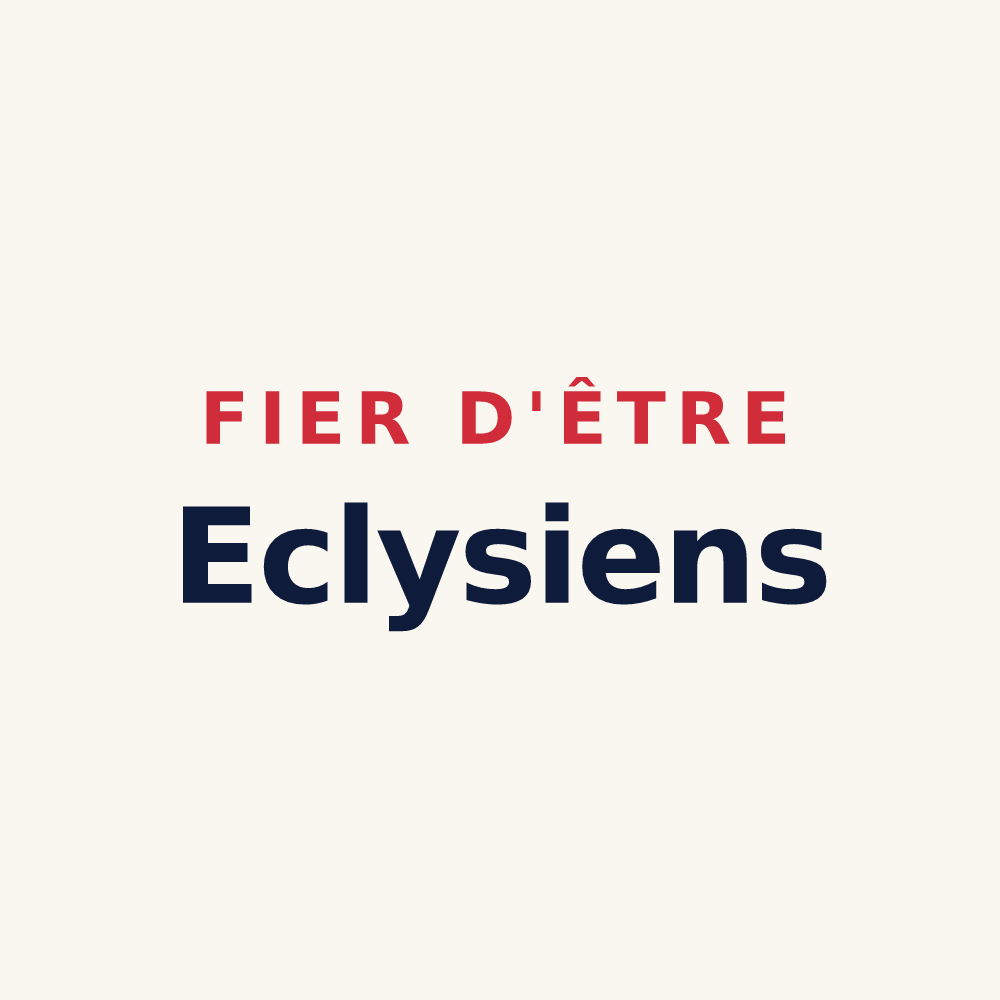 Tasse « Fier d'être Eclysiens » — design pour Écly