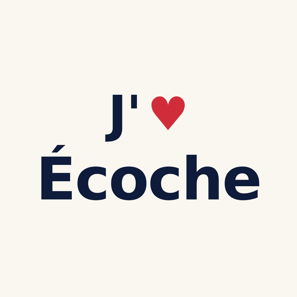 Tasse personnalisée Écoche — design J'aime Écoche