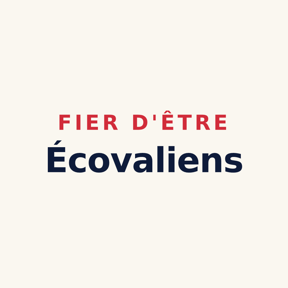 Tasse « Fier d'être Écovaliens » — design pour École-Valentin