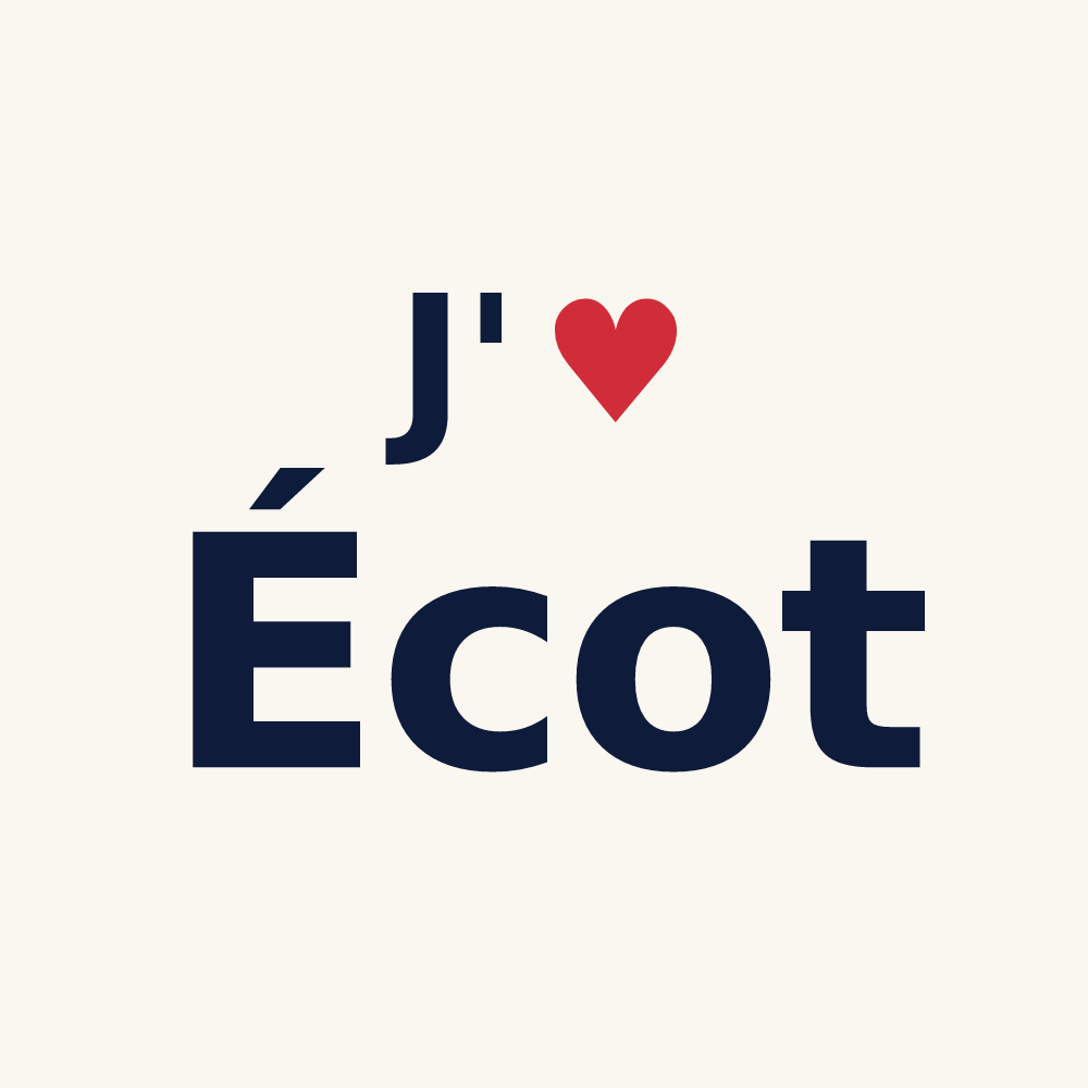 Tasse personnalisée Écot — design J'aime Écot