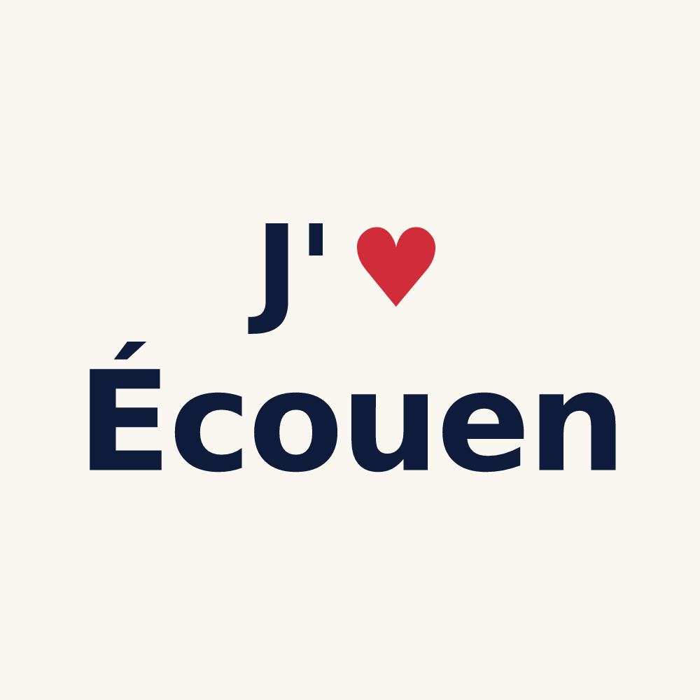 Tasse personnalisée Écouen — design J'aime Écouen