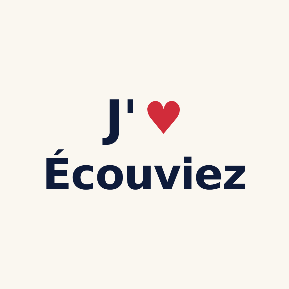Tasse personnalisée Écouviez — design J'aime Écouviez
