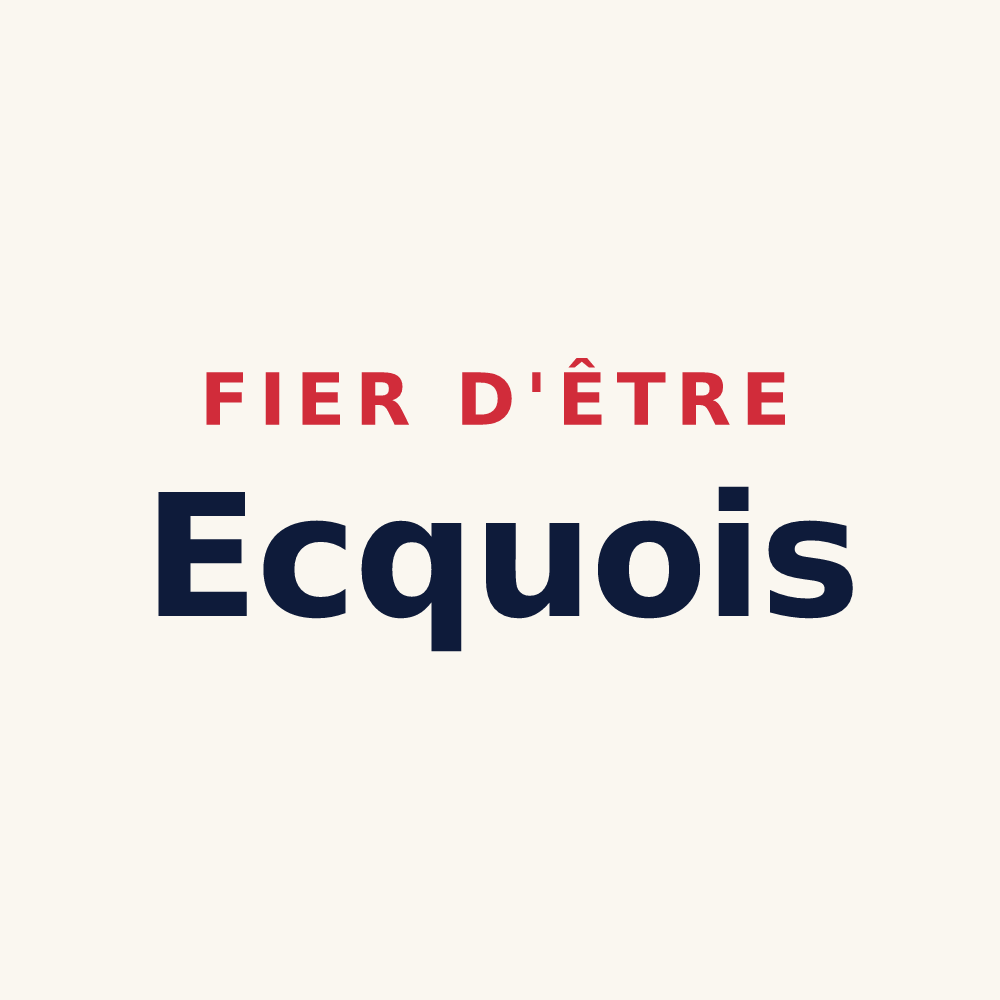 Tasse « Fier d'être Ecquois » — design pour Ecques