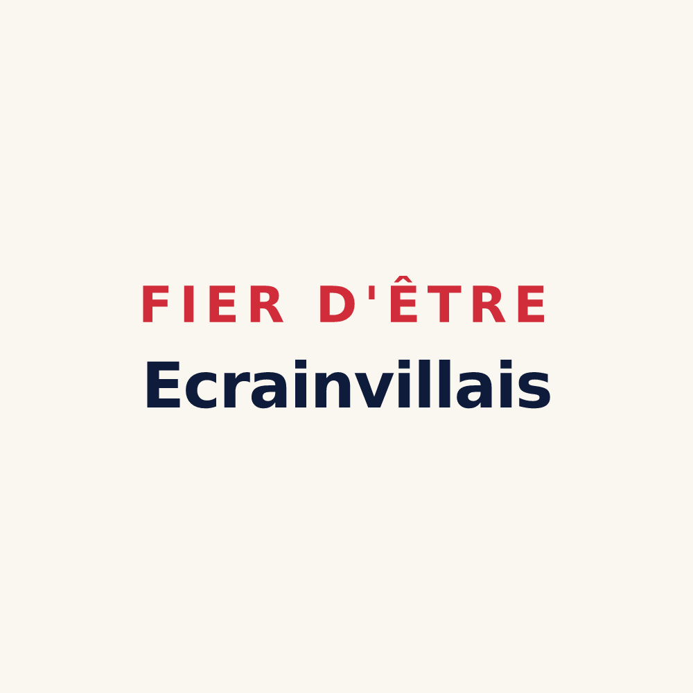 Tasse « Fier d'être Ecrainvillais » — design pour Écrainville