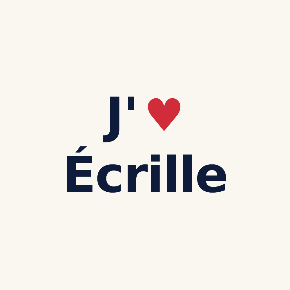 Tasse personnalisée Écrille — design J'aime Écrille