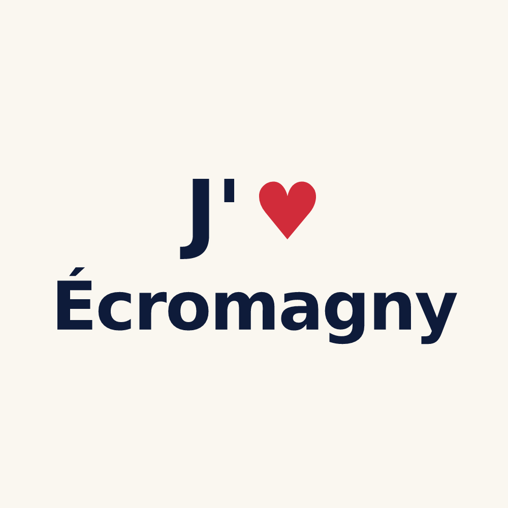 Tasse personnalisée Écromagny — design J'aime Écromagny