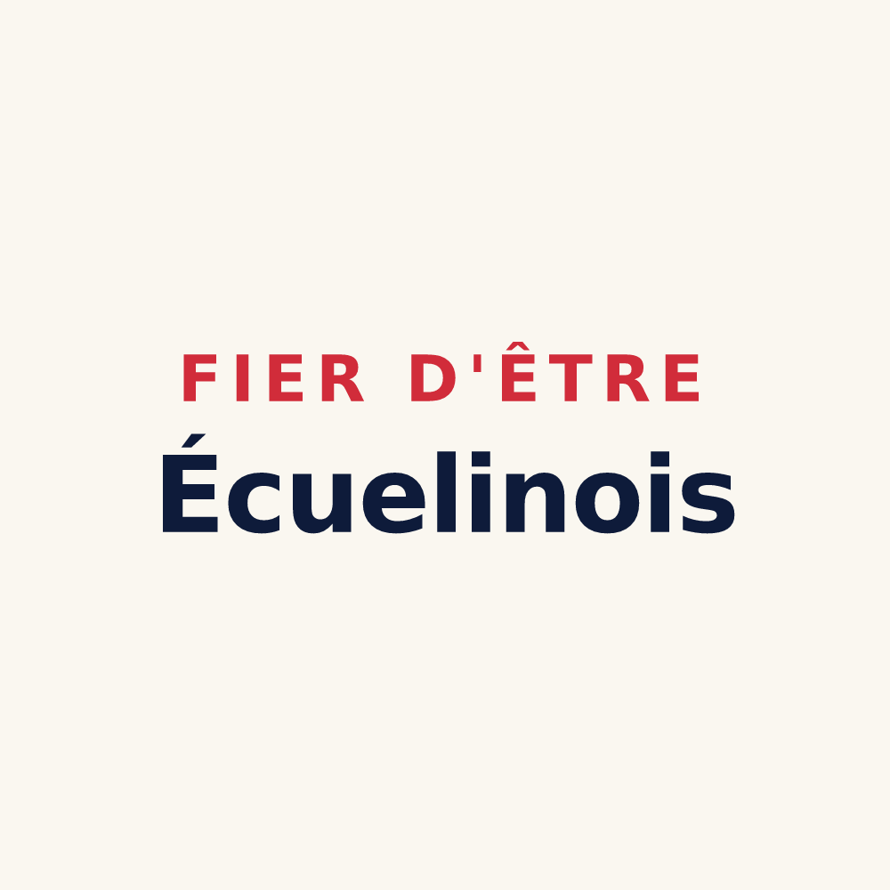 Tasse « Fier d'être Écuelinois » — design pour Écuélin
