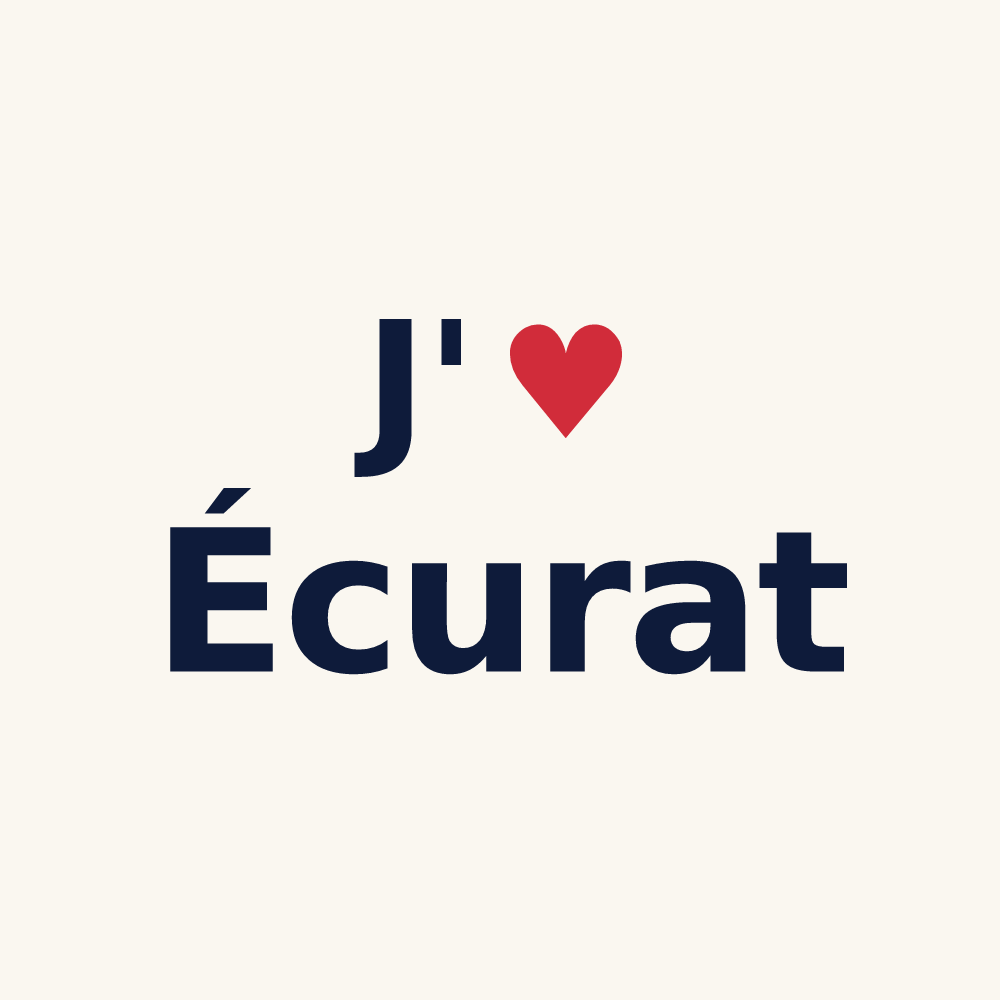 Tasse personnalisée Écurat — design J'aime Écurat