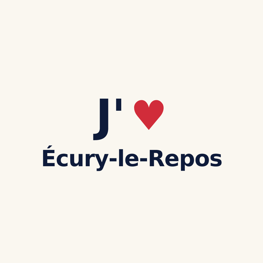 Tasse personnalisée Écury-le-Repos — design J'aime Écury-le-Repos