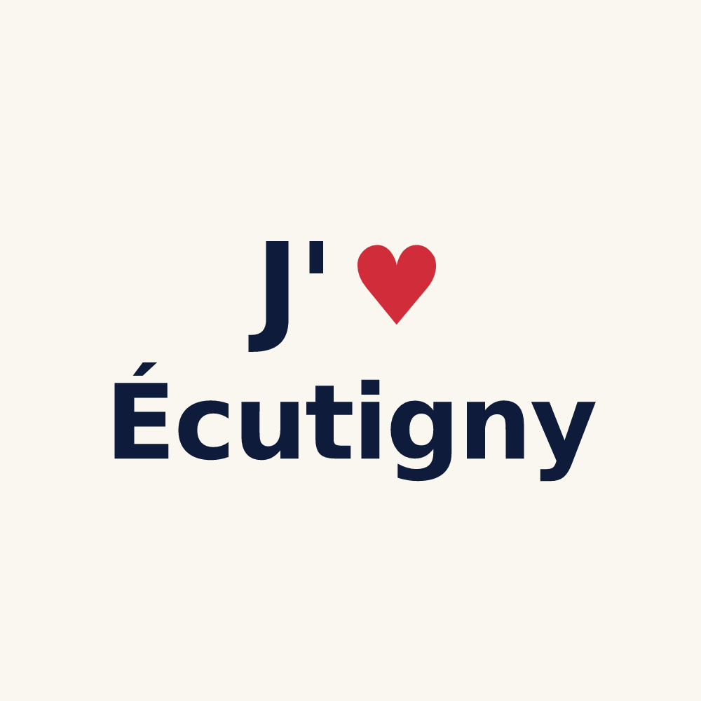 Tasse personnalisée Écutigny — design J'aime Écutigny