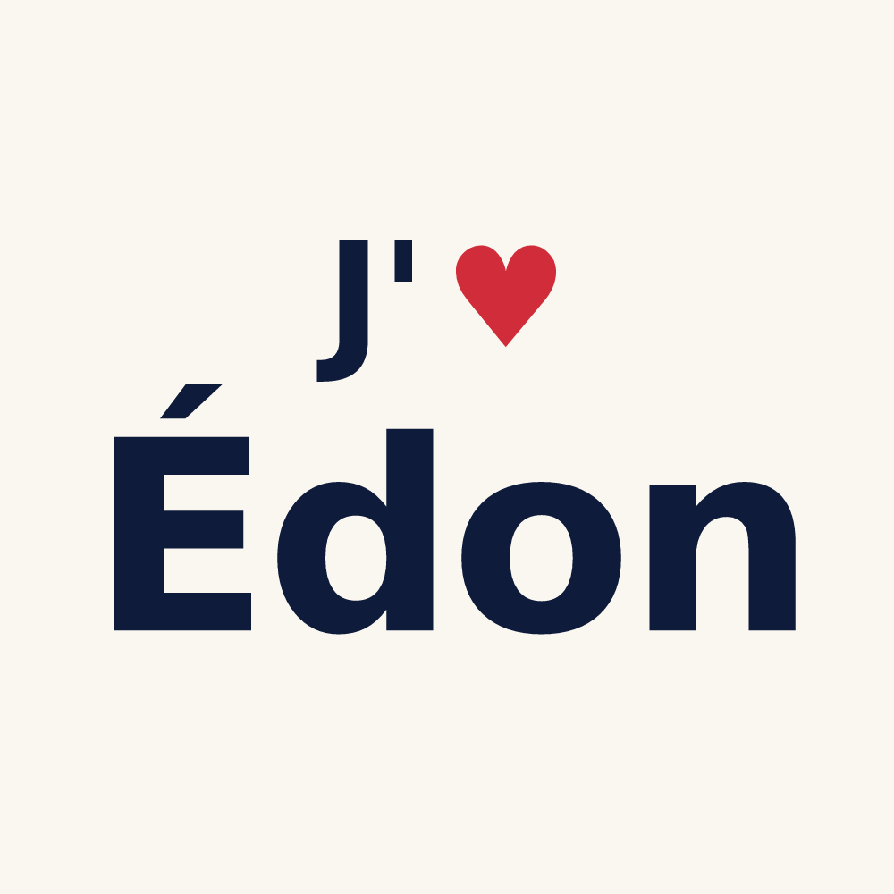 Tasse personnalisée Édon — design J'aime Édon