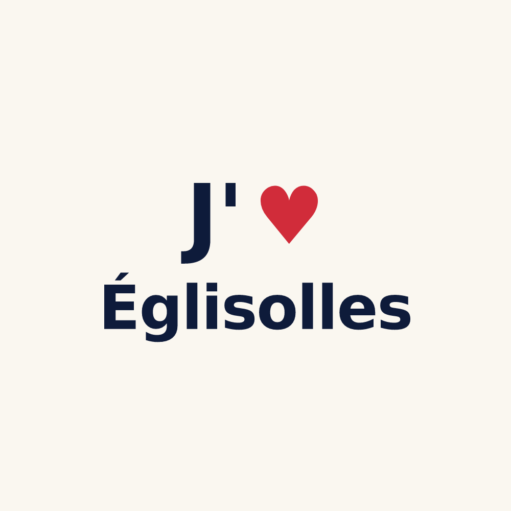 Tasse personnalisée Églisolles — design J'aime Églisolles