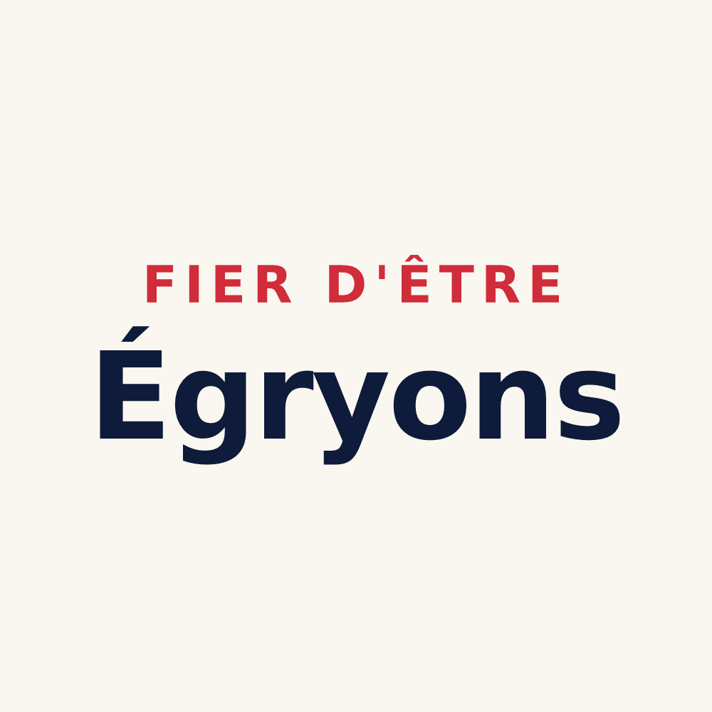 Tasse « Fier d'être Égryons » — design pour Égry