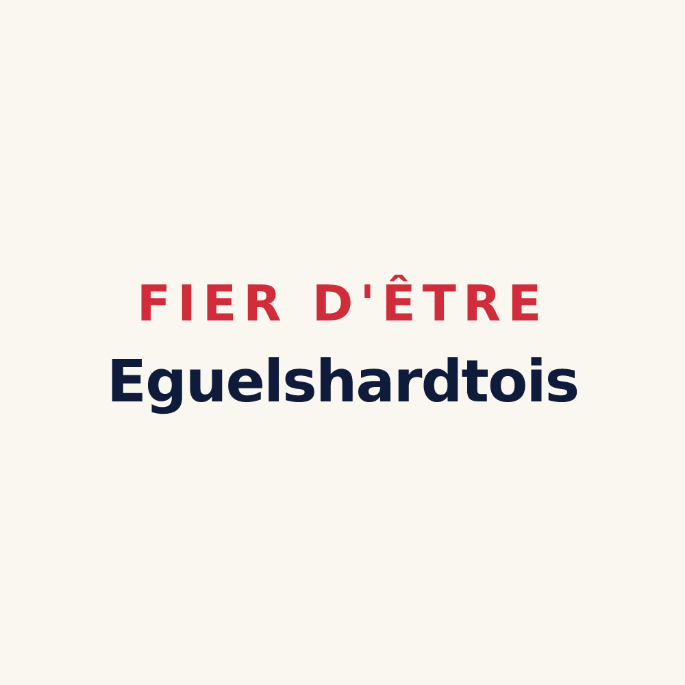 Tasse « Fier d'être Eguelshardtois » — design pour Éguelshardt