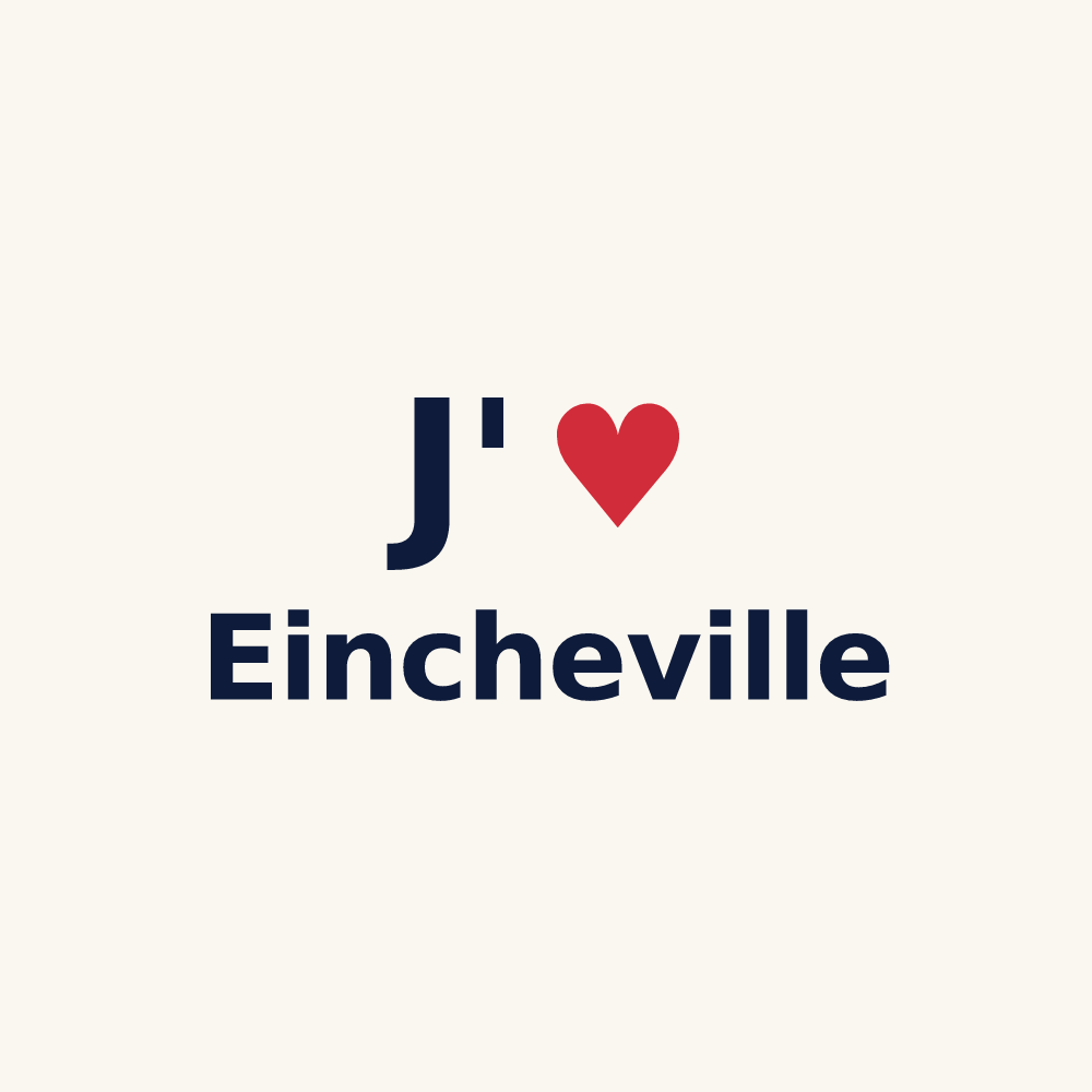 Tasse personnalisée Eincheville — design J'aime Eincheville