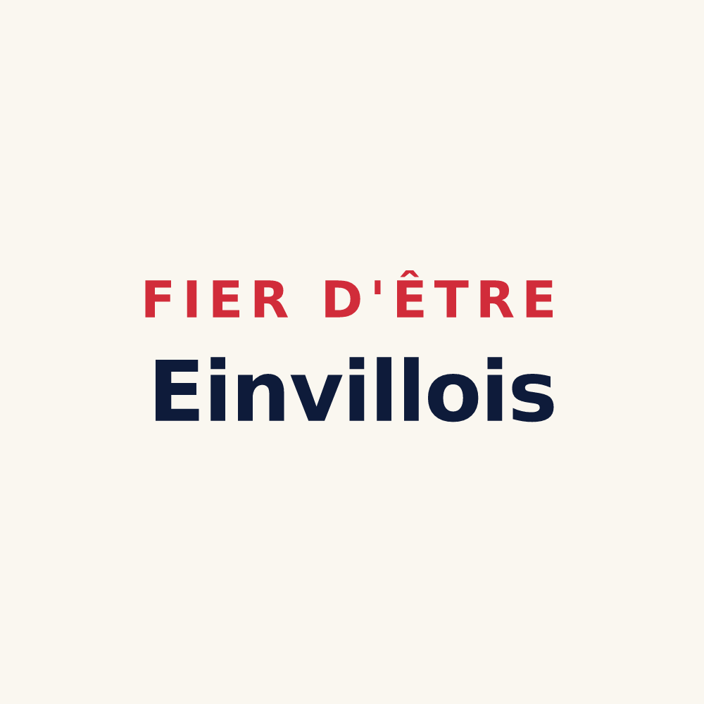 Tasse « Fier d'être Einvillois » — design pour Einville-au-Jard