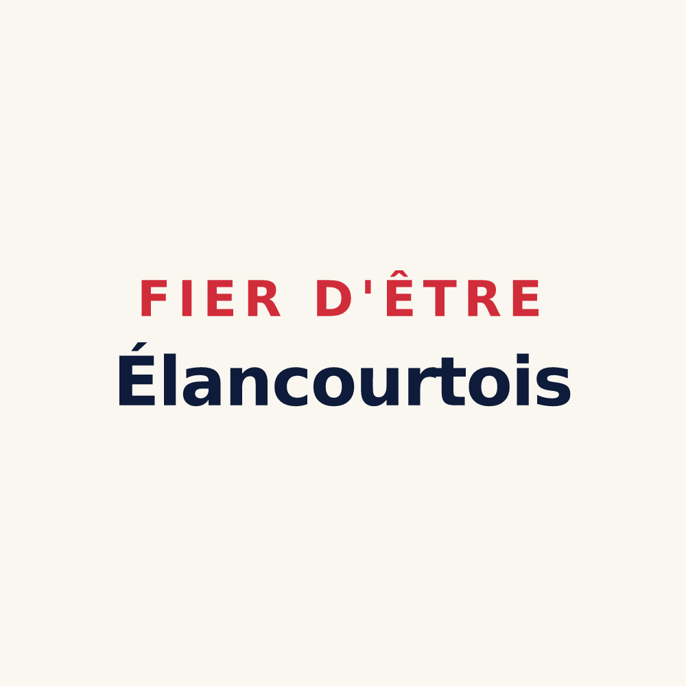 Tasse « Fier d'être Élancourtois » — design pour Élancourt
