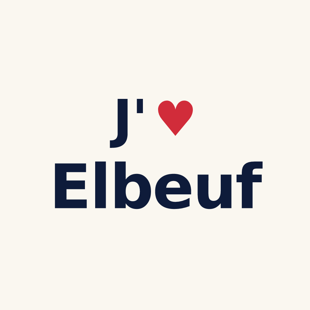 Tasse personnalisée Elbeuf — design J'aime Elbeuf